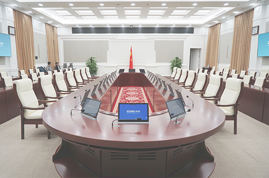 無紙化會議係統_會議室免费看片在线观看网站設備_會議室擴聲係統設備-ZOBO免费看片TV下载案例-北京市豐台區應急指揮中心